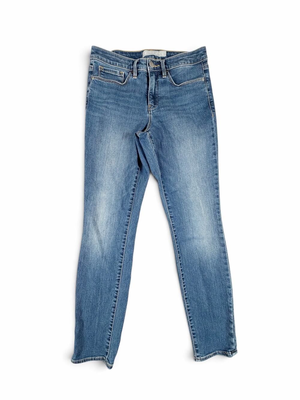 Athleta Sculptek Slim Skinny Jeans Medium Wash Blue Stretch Denim Size 4